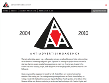 Tablet Screenshot of antiadvertisingagency.com